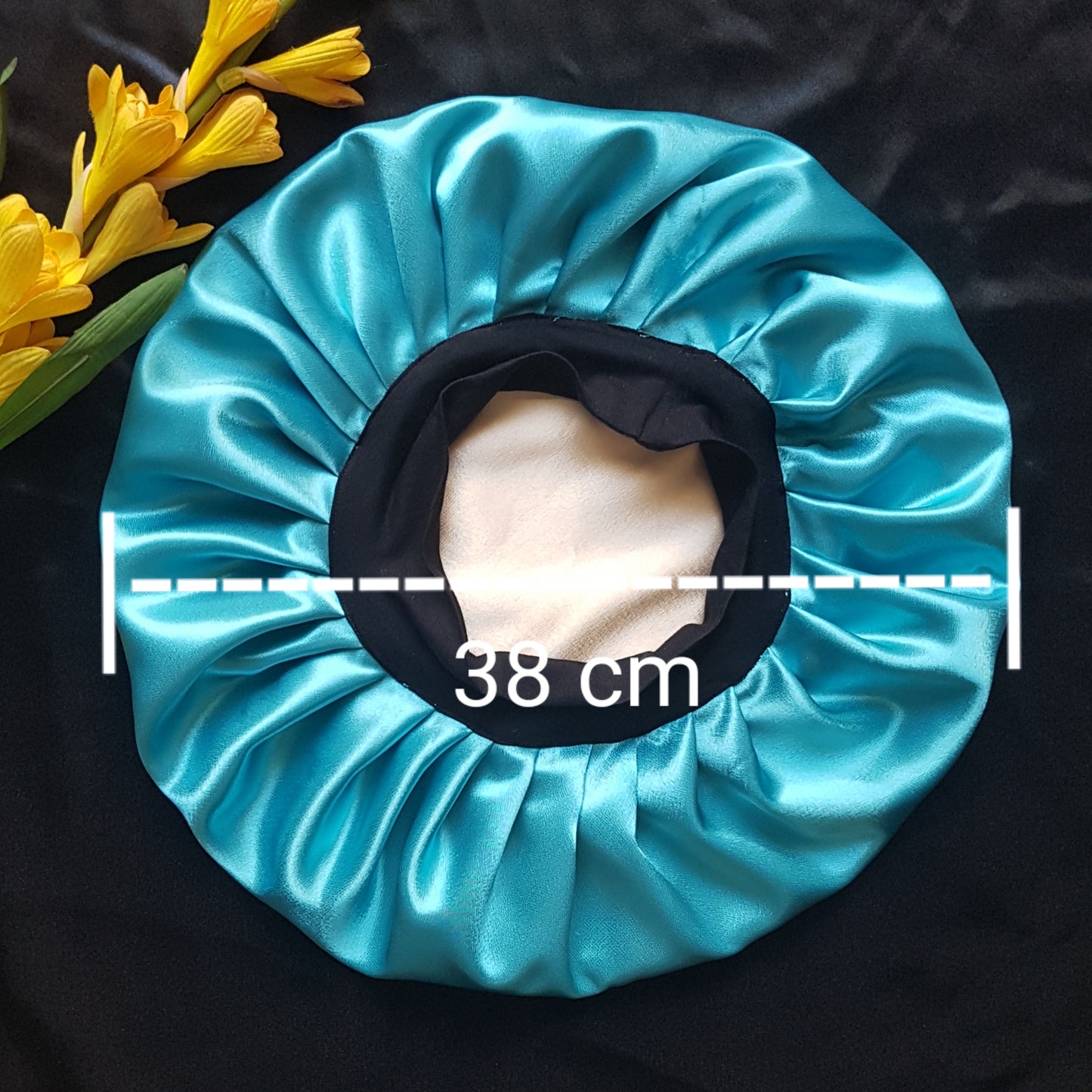 Bonnet -Turquoise- +2 chouchous cadeau