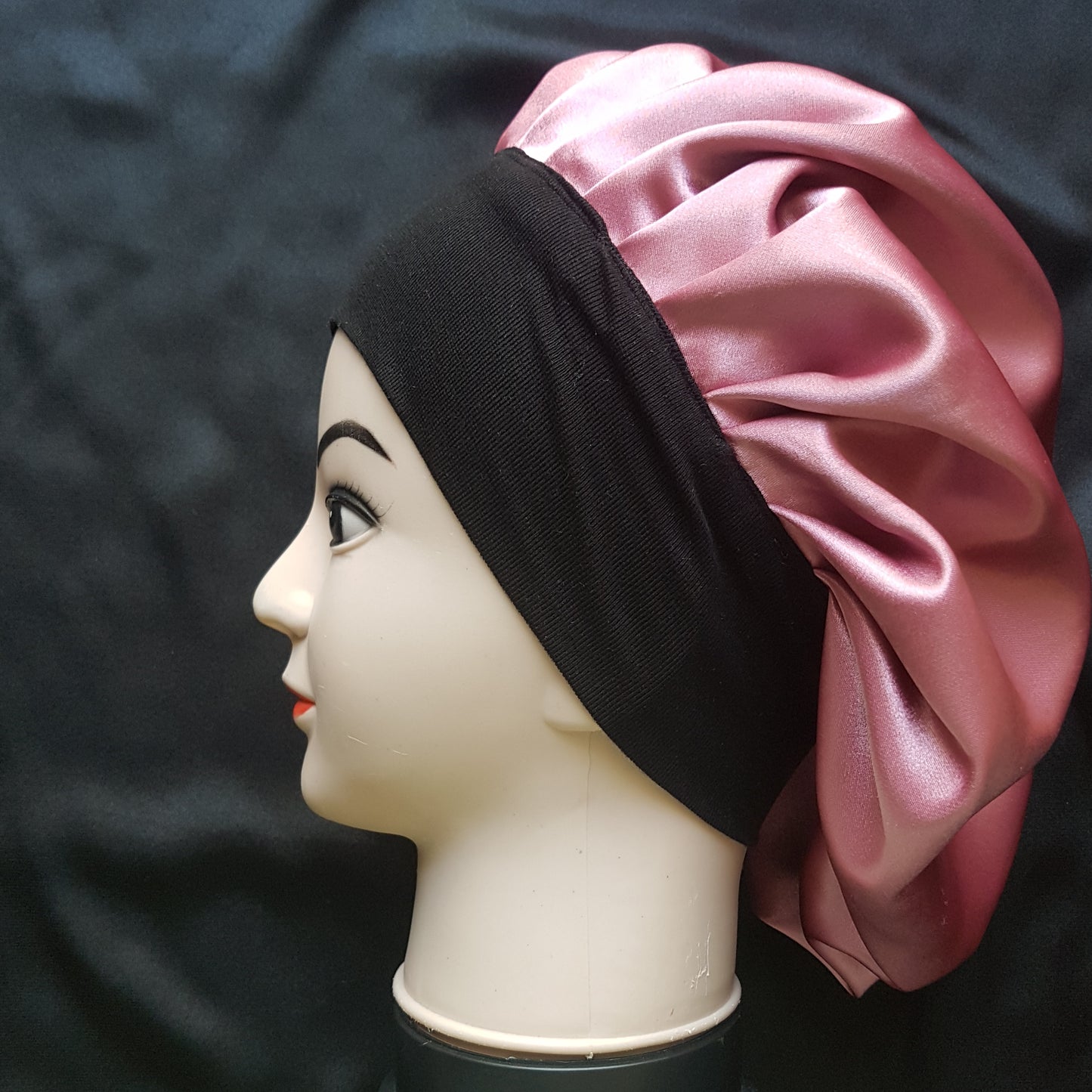 Bonnet -Rose- +2 chouchous cadeau