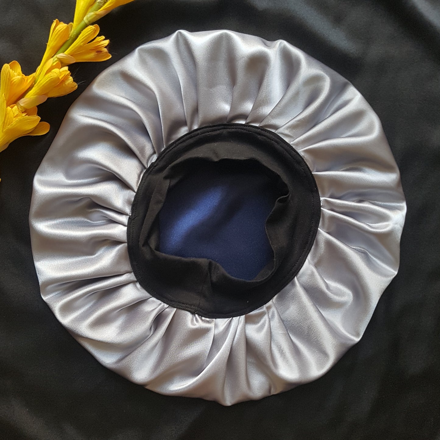 Bonnet -Gris- +2 chouchous cadeau