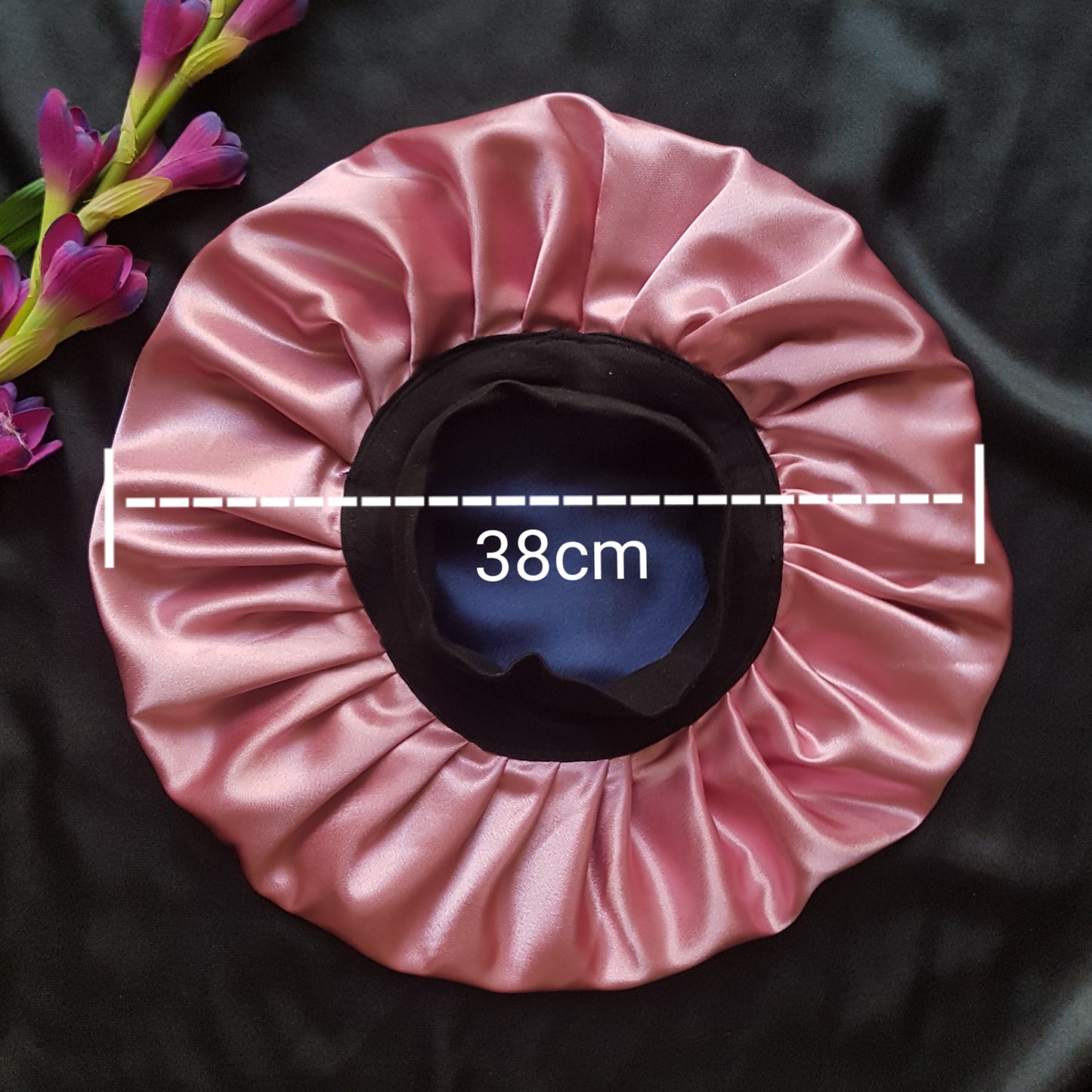 Bonnet -Rose- +2 chouchous cadeau
