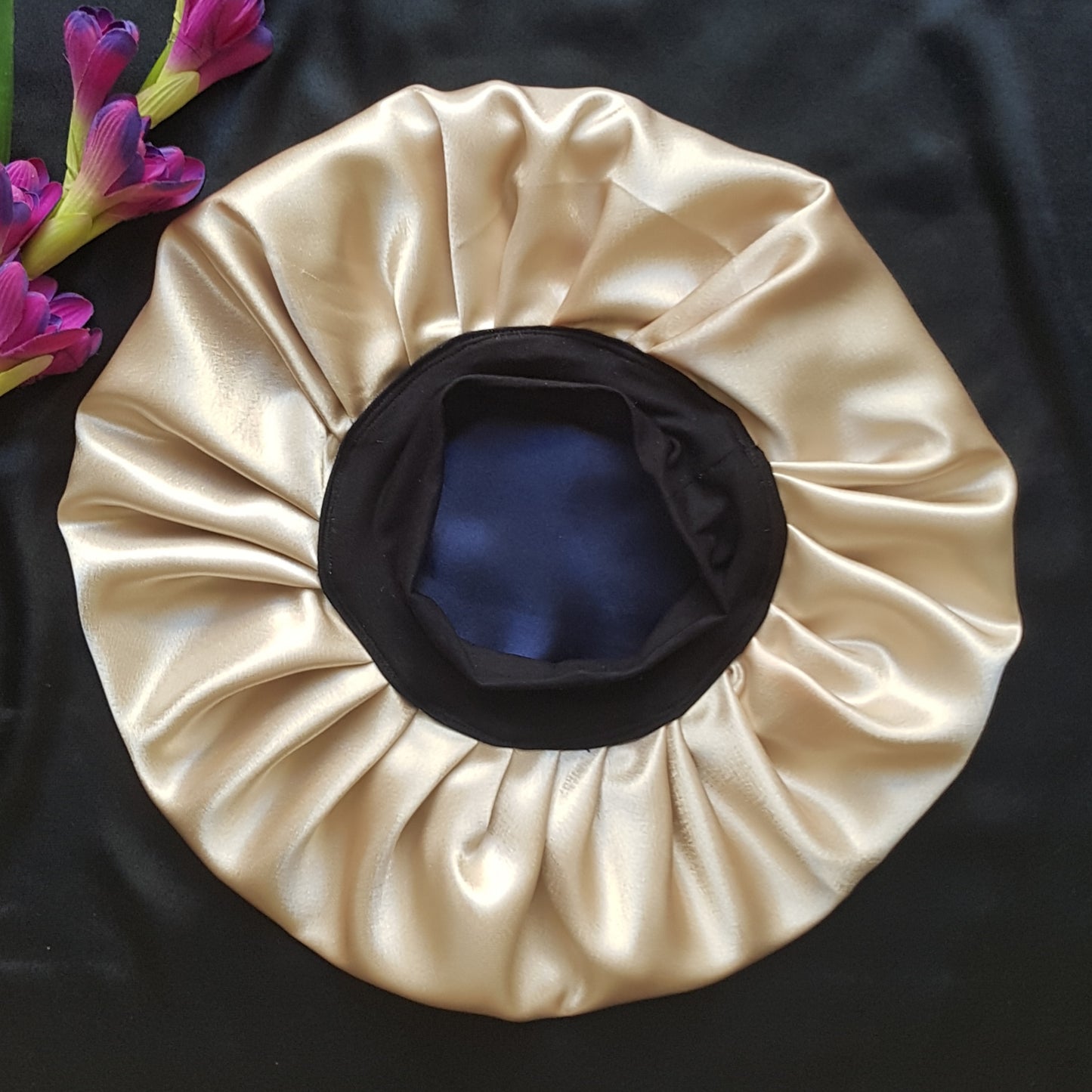 Bonnet -Champagne- +2 chouchous cadeau