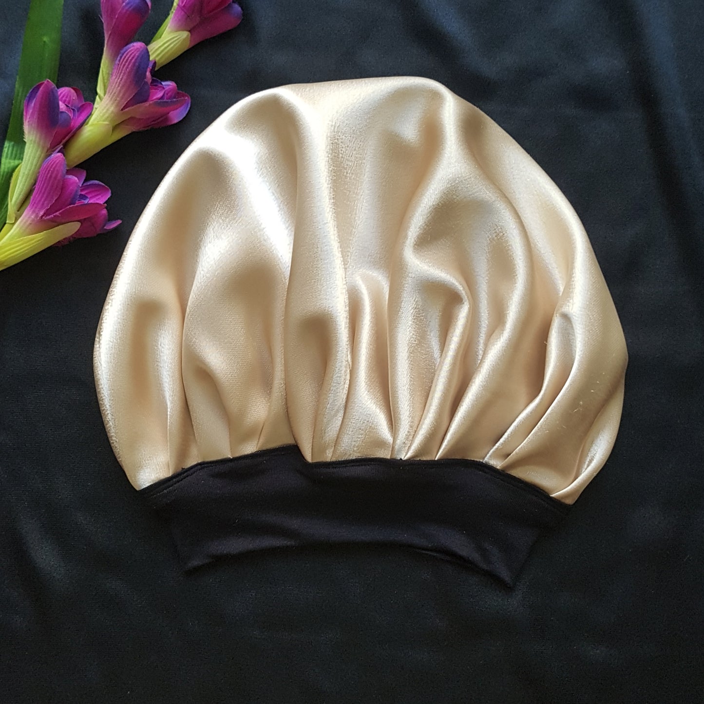 Bonnet -Champagne- +2 chouchous cadeau