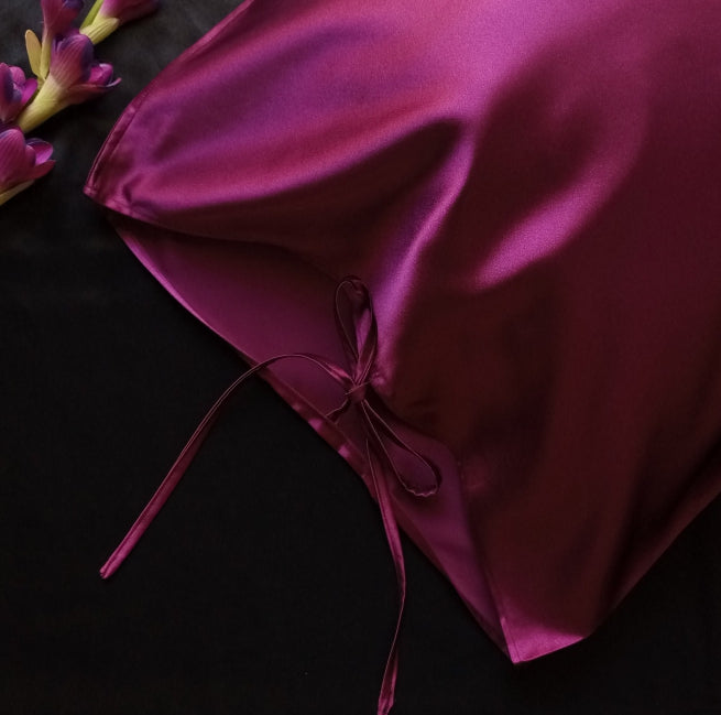 Taie d'oreiller -Prune-