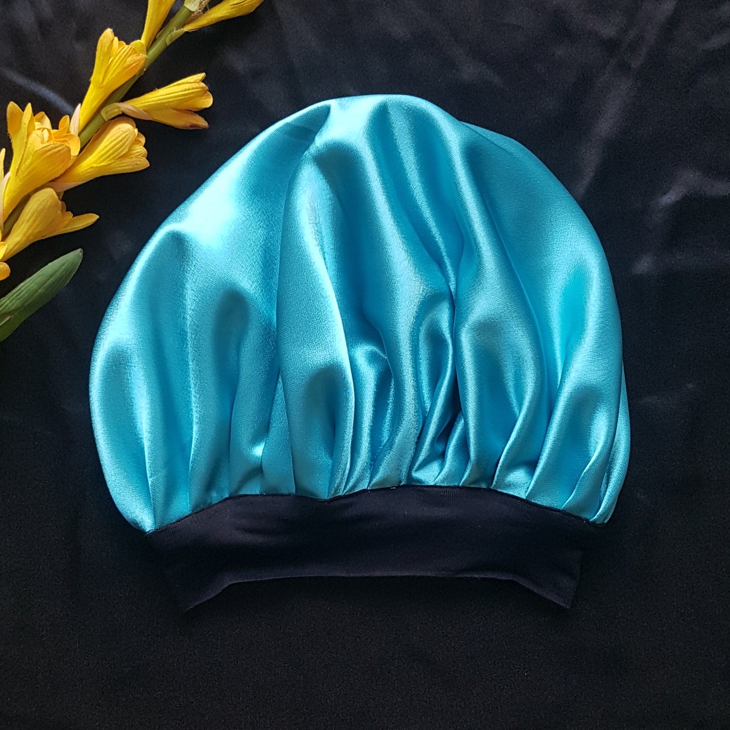 Bonnet -Turquoise-  +2 chouchous cadeau