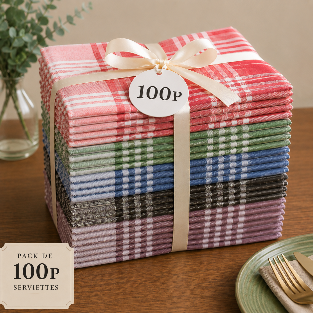Set de 100 Serviettes