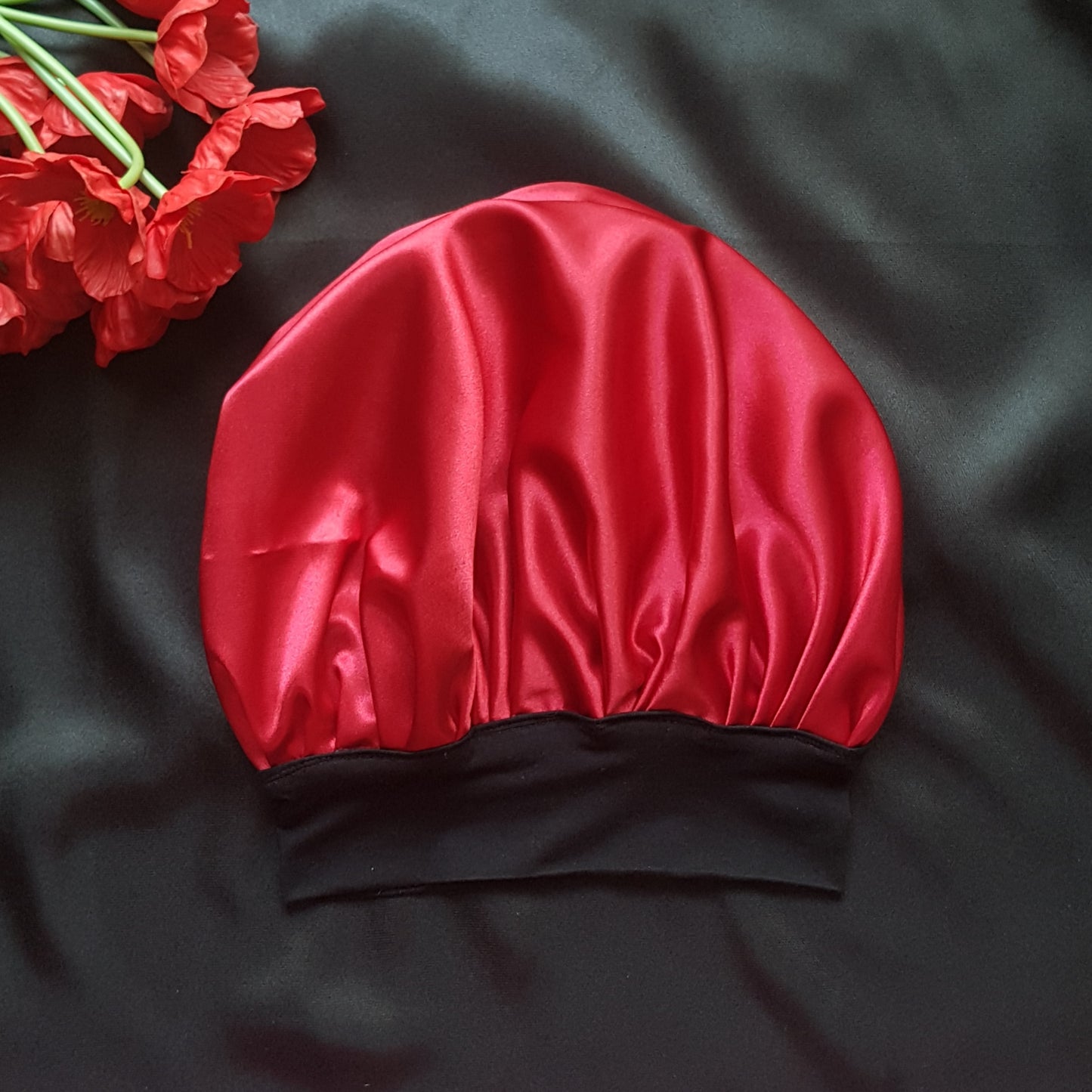 Bonnet -Rouge-  +2 chouchous cadeau