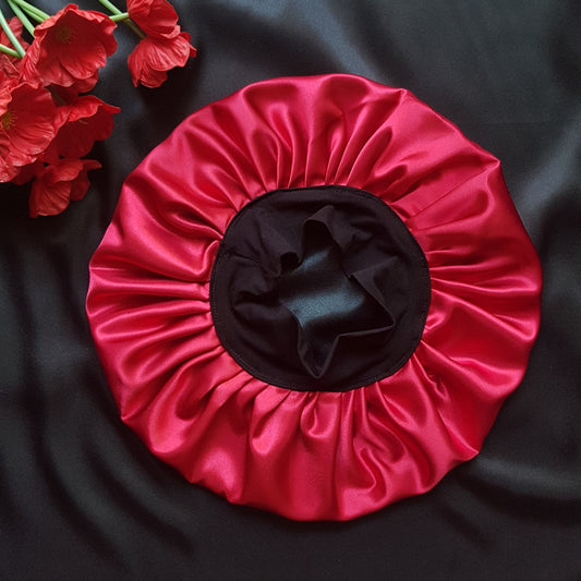 Bonnet -Rouge-  +2 chouchous cadeau